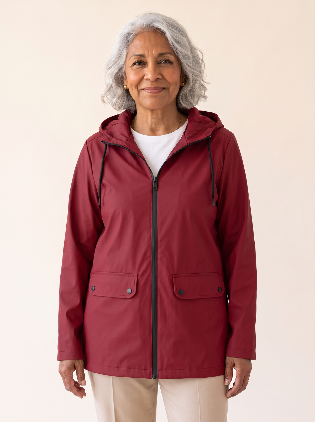 Chaqueta Rianna color vino