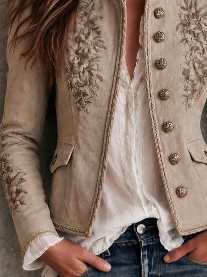 Lia | Chaqueta Bordada Vintage