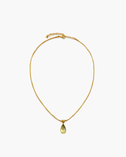 Alhaja | Collar Gota de Cuarzo Citrino