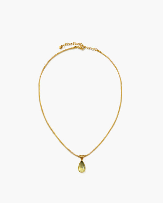 Alhaja | Collar Gota de Cuarzo Citrino