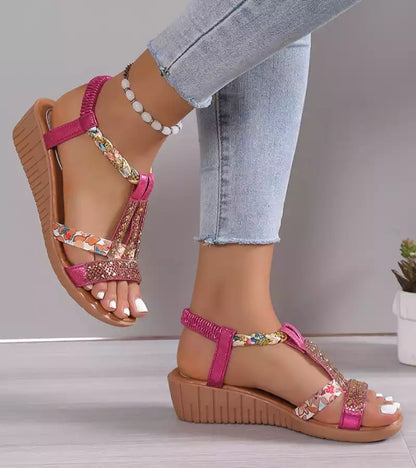Sandalia Violeta – Estilo Joya Bohemio