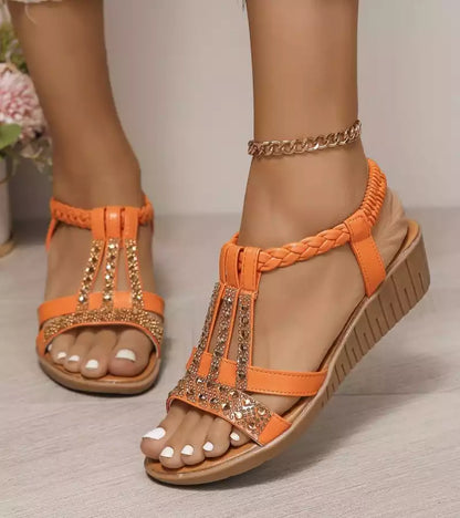 Sandalia Violeta – Estilo Joya Bohemio