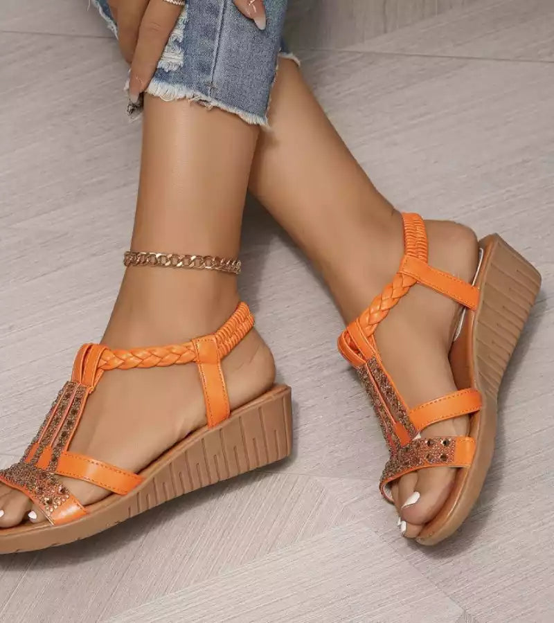 Sandalia Violeta – Estilo Joya Bohemio