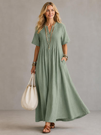 Natalia™ | Vestido Plisado