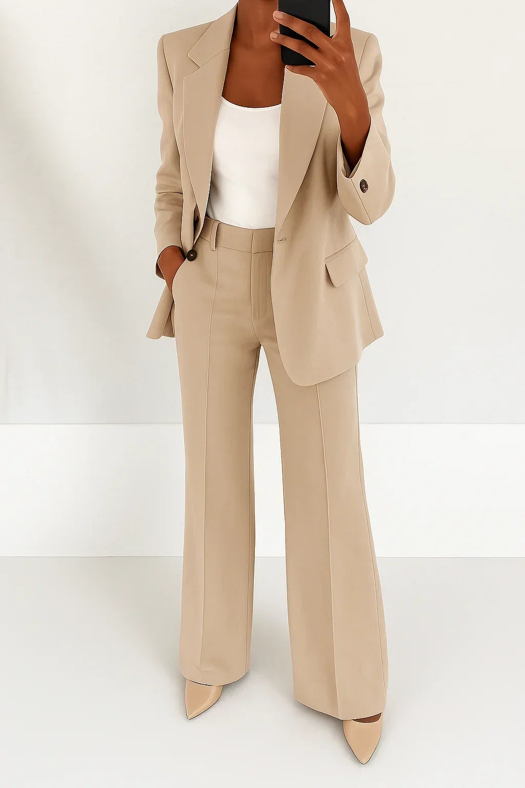 Conjunto sastre Patrizia beige
