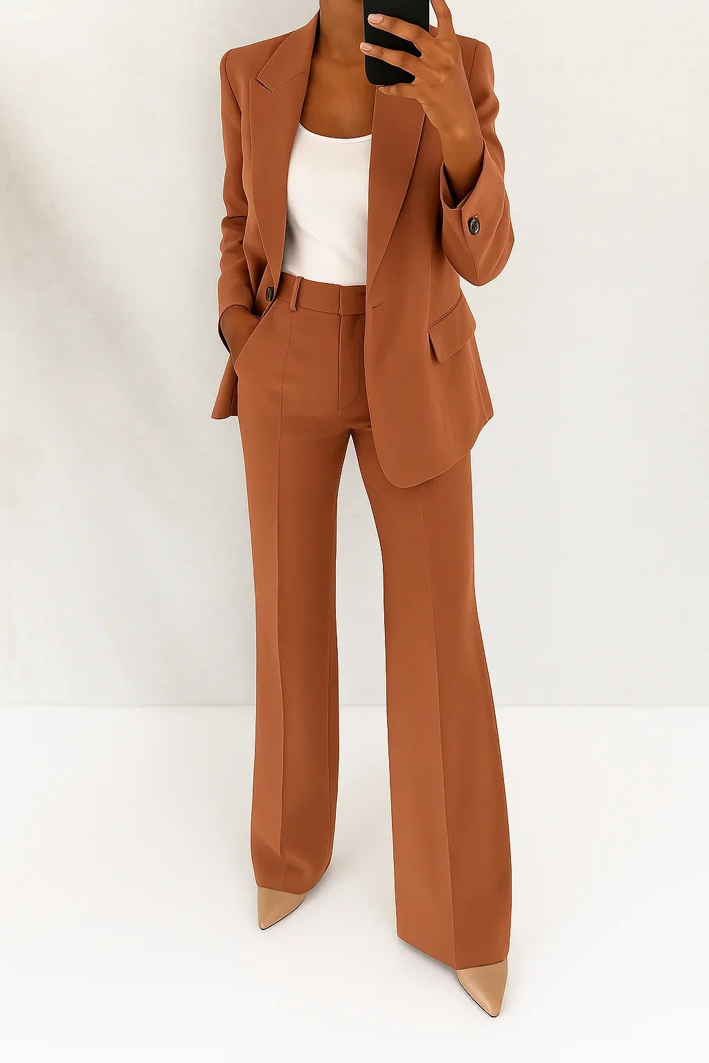 Conjunto sastre Patrizia café