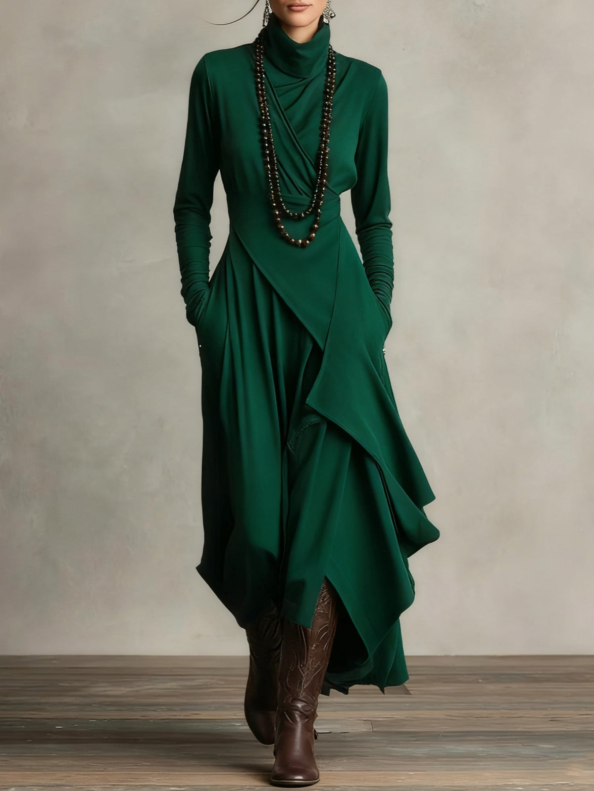 Matilde | Vestido Largo Drapeado