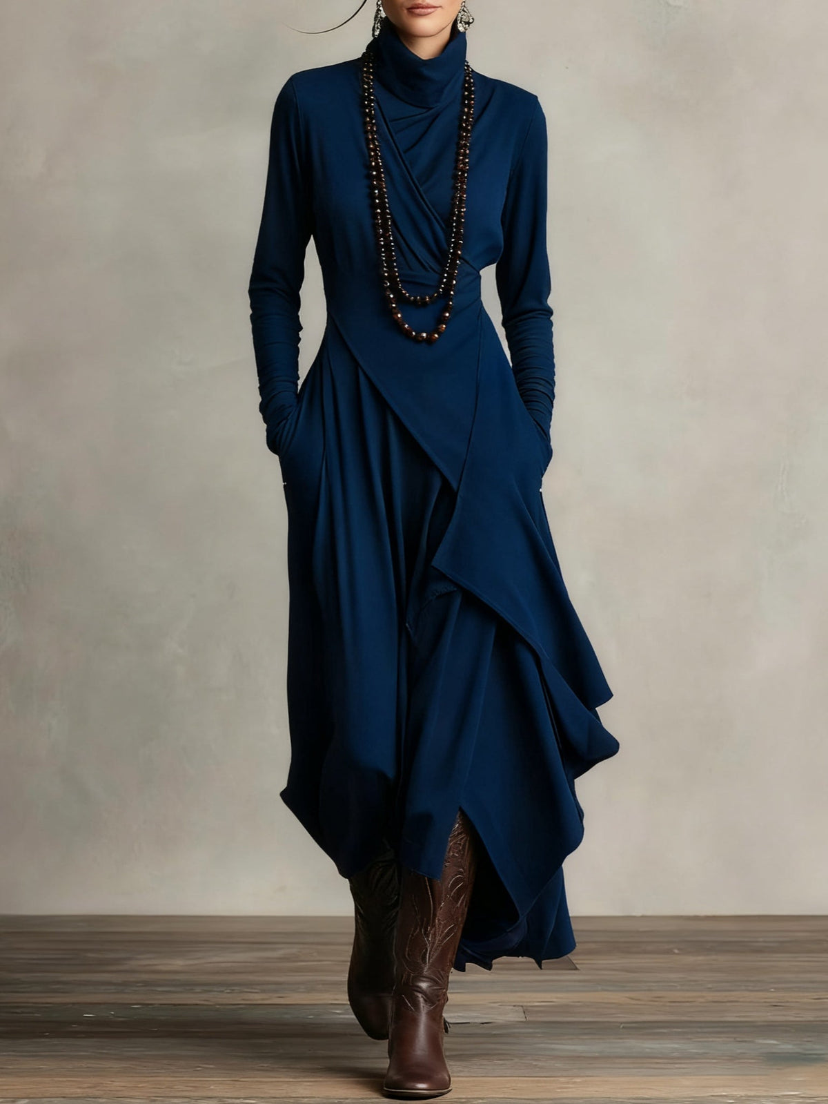 Matilde | Vestido Largo Drapeado