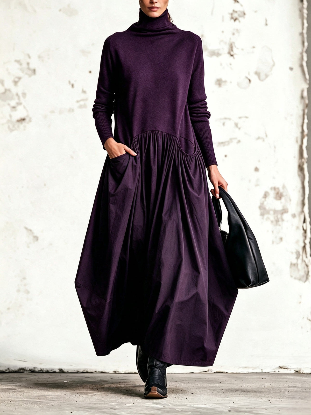 Teresa | Vestido cuello alto