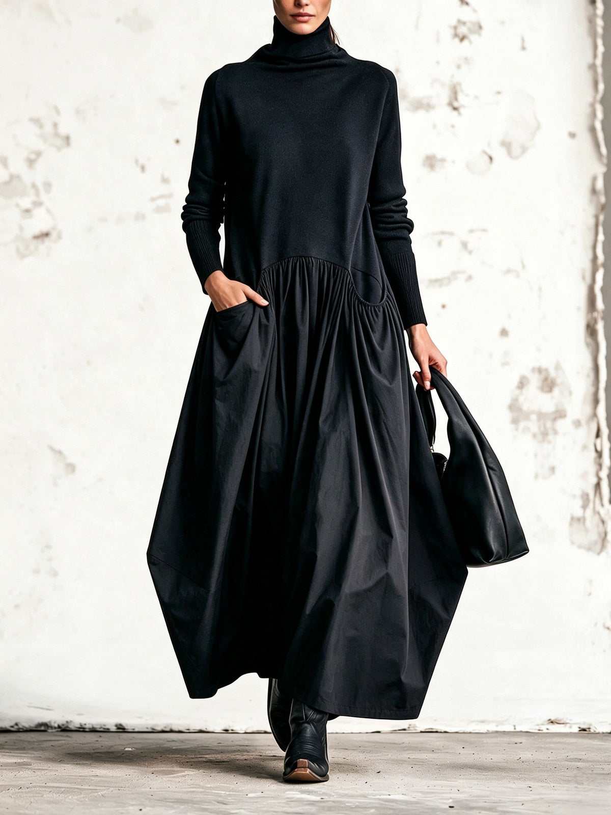 Teresa | Vestido cuello alto