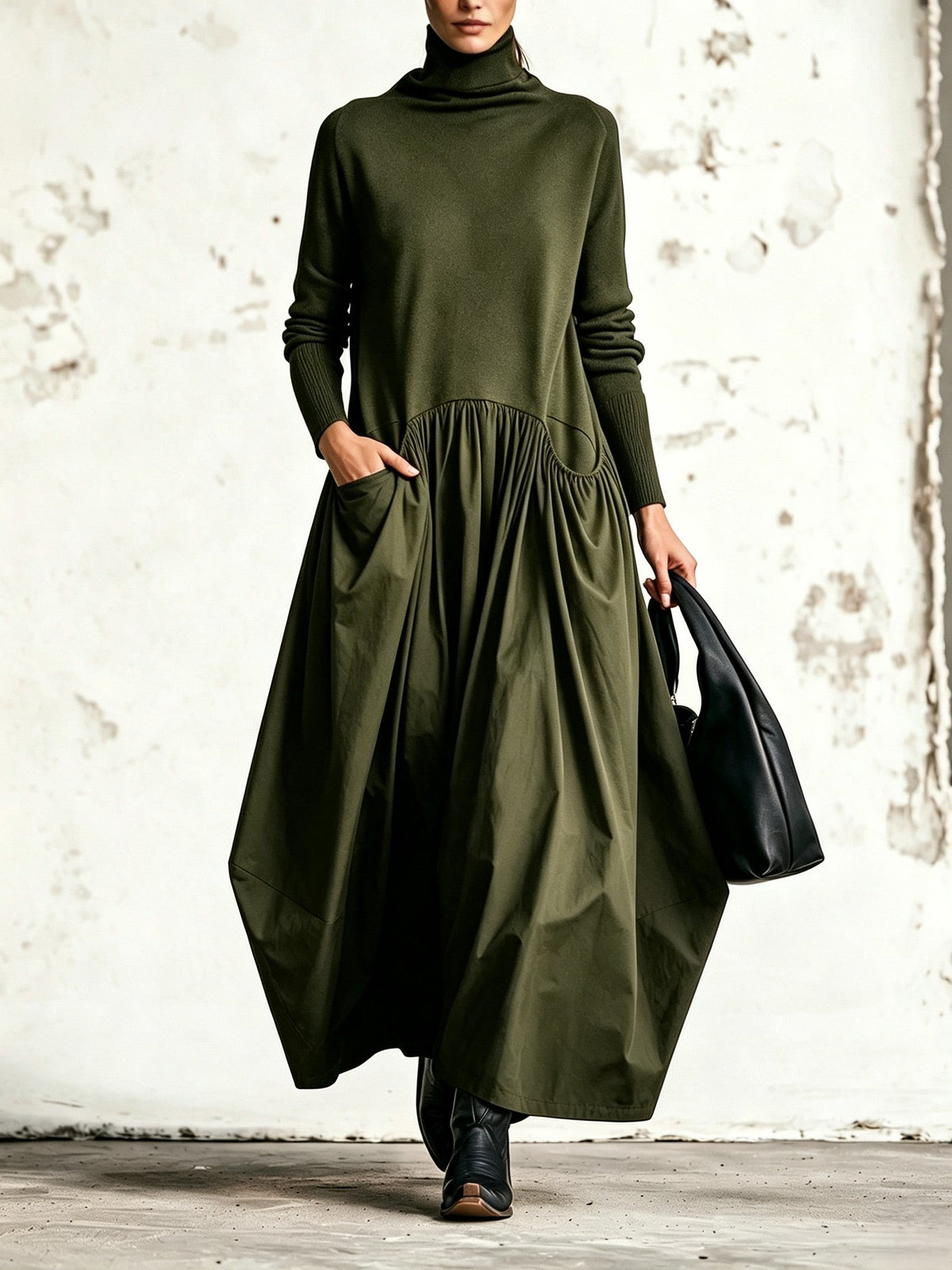 Teresa | Vestido cuello alto