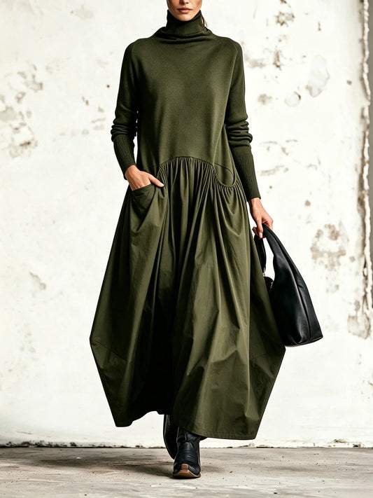 Teresa | Vestido cuello alto