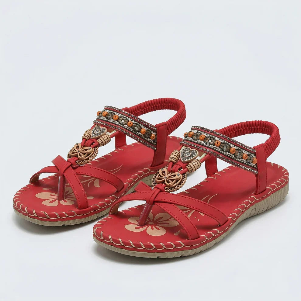 Sandalia Ibiza – Pedrería y Suela Acolchada