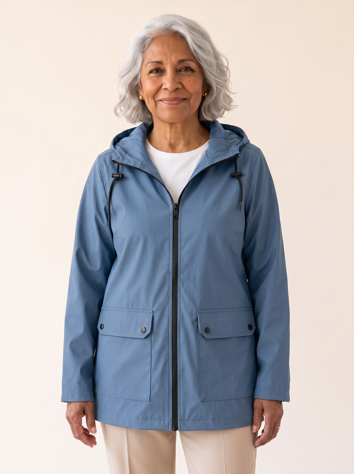 Chaqueta Rianna azul, vista frontal
