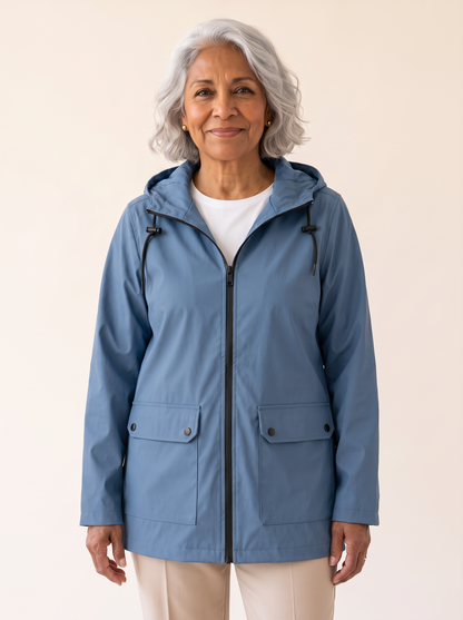 Chaqueta Rianna azul, vista frontal