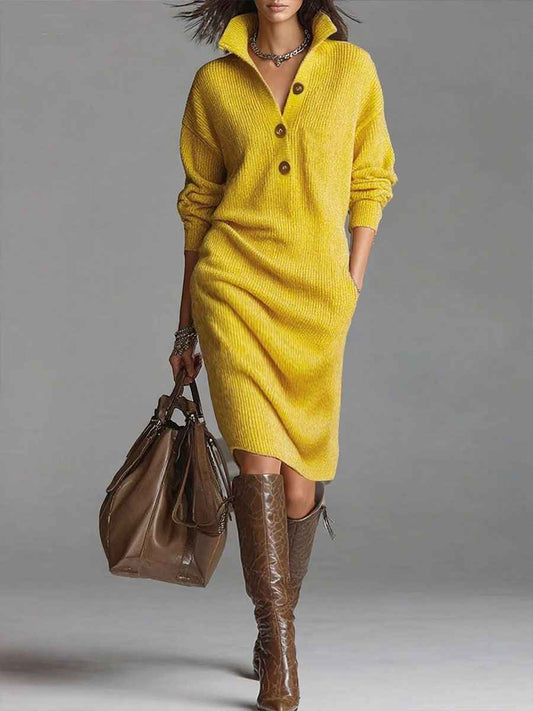Lorena | Vestido cuello alto