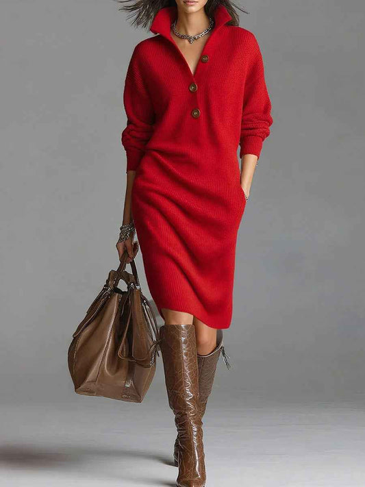 Lorena | Vestido cuello alto